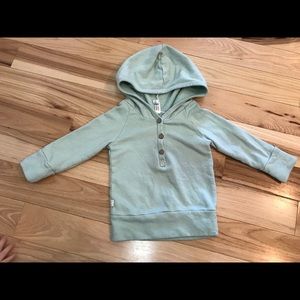 6/12 Childhoods Clothing Mint Henley hoodie